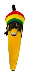 Giant 48” Rasta Jamaican Reggae Yellow Dreadlocks Banana Stuffed Animal Plush - Picture 1 of 9