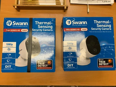 Swann SWPRO-1080MSD-US Thermal Sensor Outdoor Security Camera: 1080p Full HD IR - Image 1 of 4