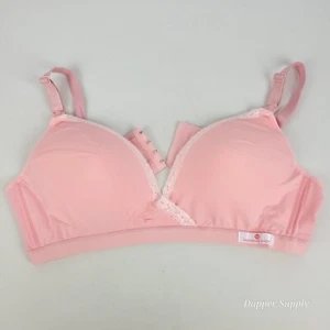 Momma’s Shop Comfy Maternity Bra Size 2XL Pink New - Picture 1 of 7