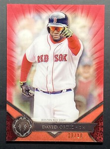 2017 TOPPS TRIBUTE #75 DAVID ORTIZ  BOSTON RED SOX # 08/10