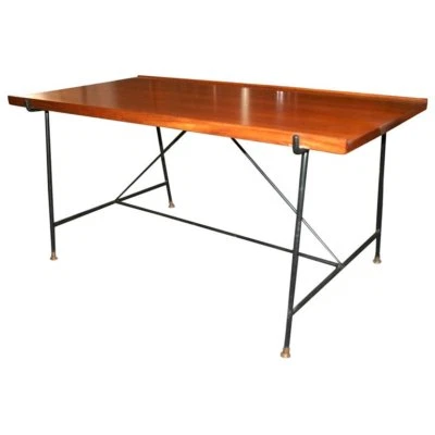 Iron and Mahogany Cocktail Table by Saporiti Italia, Italy, 1952 - Image 1 of 4