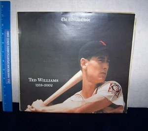 PERIÓDICO BOSTON GLOBE TRIBUTO DEL 22 DE JULIO DE 2002 CON PÓSTER TED WILLIAMS (SIN USAR) - Imagen 1 de 4