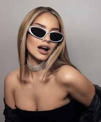 Gafas de sol deportivas para mujer Clebrity Shield de lujo retro estilo vintage tonos de playa Foto 1 de 4