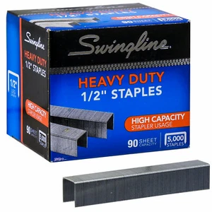 Swingline 79392 Heavy Duty 1/2" Staples, Box of 5000 - Picture 1 of 3