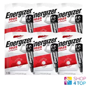 6 Energizer CR1025 Lithium Battery 3V Cell Coin Button Exp 2034 New - Picture 1 of 1