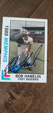 1989 BEST SIGNED AUTO CARD BOB HAMELIN MEMPHIS CHICKS ROYALS AL ROOKIE OF YEAR 1