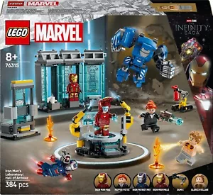 LEGO Marvel Iron Man's Hall of Armor 76315 Toy Building Kit 384 pcs - Picture 1 of 6