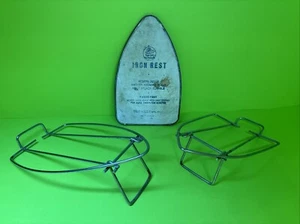 Lot Of 3 Iron Rests Trivets Iron Paddy Girl Miss Presswell & Unmarked NY, NY - Picture 1 of 7