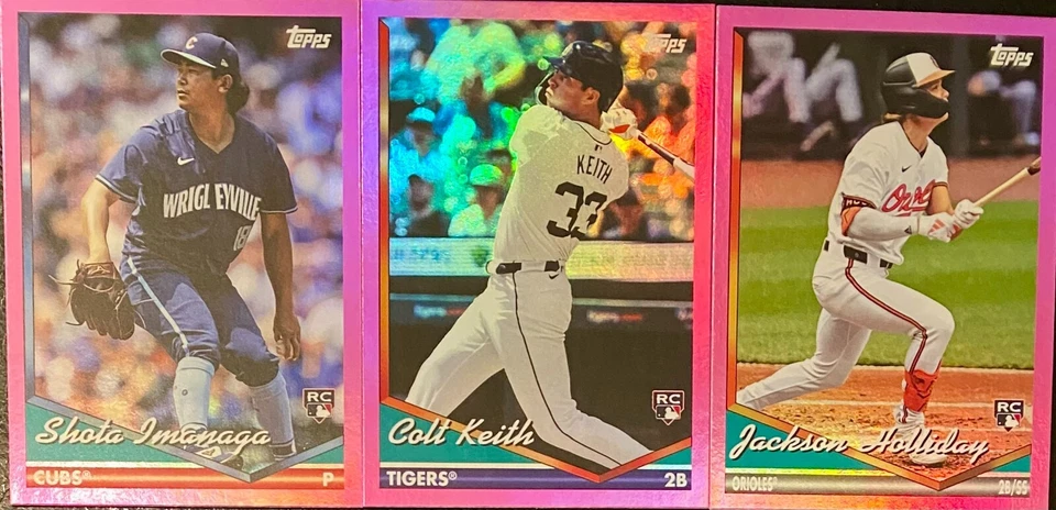 2024 Topps Archives (201 - 300) Pink Foilboard You Pick Complete Your Set - Image 1 of 1