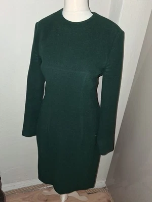 Wunderschönes Kleid von JIL SANDER, Gr. 38, Moosgrün, Wolle Angora, Langarm - Bild 1 von 4