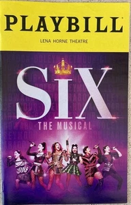 Six Playbill Adrianna Hicks Storm Lever Aubrey Matalon Back Cover Creased 2025 - Picture 1 of 1