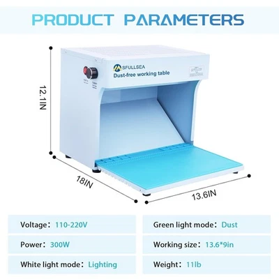 Laminar Flow Hood Mycology Vertical Laminar Flow Clean Bench Workstation for Pho - Image 1 of 4