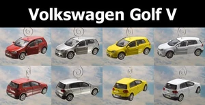 NEU Volkswagen Golf V Mk5 VW Christbaumschmuck Dekor Maßstab 1:36 Adorno - Bild 1 von 49