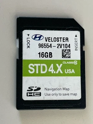 2015 2016 2017 HYUNDAI VELOSTER  NAVIGATION USA MAP SD CARD 96554-4V104 OEM🟠 - Image 1 of 2