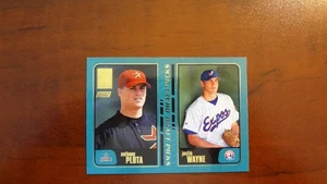 2001 Topps # 738 Draft Picks Anthony Pluta / Justin Wayne Baseballkarte - Bild 1 von 2