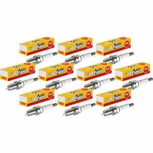 10X NGK Candele Per Chrysler Voyager/Grand GS 2.4I Jeep Wrangler I YJ SJ - Foto 1 di 3