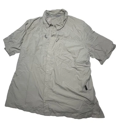 Cabelas Guidewear Short Sleeve Shirt Shield Gray Men's 3XL - Image 1 of 4