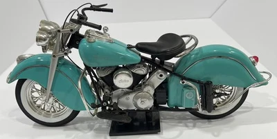 Indian Chief 1998 Turquesa Motocicleta Modelo Escala 1:6 16" Largo Foto 1 de 4