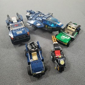 Lego Marvel Shield Vehicle Lot Of Five Most Incomplete 76189, 76004, 6867, 76051