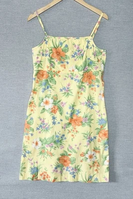 Vestido Solero Vintage Lauren Ralph Lauren Talla 8 Playa Y2K Tirantes Tropical Foto 1 de 4