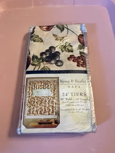 Kemp And Beatley Vintage NAPA pattern 24” Tiers ( Two Panels) Kitchen Grapes - Picture 1 of 3