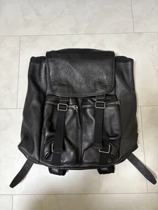 Bolso Mochila Dolce & Gabbana Hombre Cuero Negro Auténtico De Japón RA - Imagen 1 de 24
