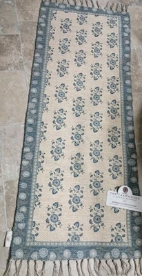 Nueva Alfombra Cottage Core Chic Corredor 24x60" Rachel Ashwell Reversible Granja Foto 1 de 4