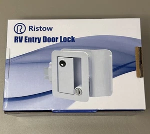 RISTOW Silver RV Entry Door Lock W / Deadbolt Camper Travel Trailer NEW - Picture 1 of 6