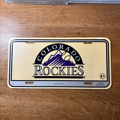 1992 Colorado Rockies MLB, License Plate.  Nice! - Image 1 of 4