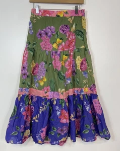 Boston Proper Damen Blumen Maxirock Boho Fee Gypsy Bauer Laune Goth XS - Bild 1 von 10