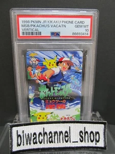 PSA 10| 1998 Pokemon Center Phone Card Mewtwo Straikes Back / Pikachu's Vacation - Picture 1 of 9