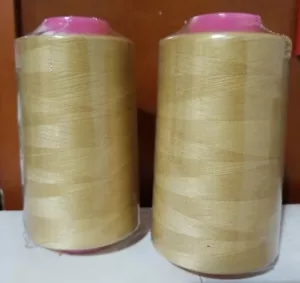 2-Pack 6000 Yards Per Spool Serger Sewing S/2 T27 Thread Cones Medium Gold A099 - Picture 1 of 3