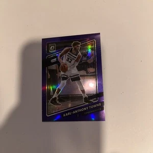 2021-22 Donruss Optic Purple Prizm Panini Karl-Anthony Towns #87 Minnesota - Picture 1 of 3