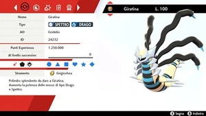 Giratina Ultra Shiny 6 IV BR + Masterball Pokemon Sword Shield Spada Scudo - Picture 1 of 3