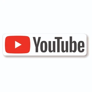 YouTube sticker small - current full logo - Picture 1 of 1