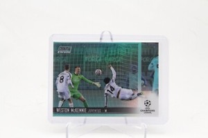 2020-21 Topps Stadium Club Chrome UEFA Weston McKennie Aqua Refractor /199