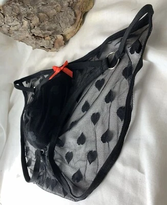 Gentlemen’s Sheer Translucent Panties With Red Bow Detailing! See What’s Within! - Image 1 of 4