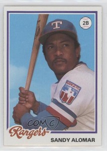 1978 Topps Burger King Restaurant Texas Rangers Sandy Alomar #15