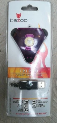 BAZOO Moltiplicatore Adattatore HUB Splitter 4 porte USB 2.0 per PC - Immagine 1 di 3