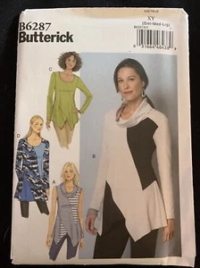 Camisa Túnica Butterick B6287 Cuello Capucha Falta Talla S-M-L Patrón de Costura Sin Cortar - Imagen 1 de 2