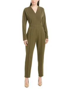 H Halston L/S Jumpsuit in wild sage Large NWT - Picture 1 of 2