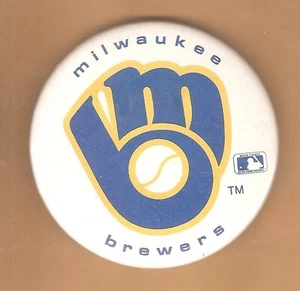 Milwaukee Brewers Classic Logo Officially Licensed Button - Picture 1 of 1