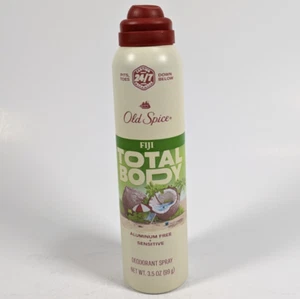 Old Spice Fiji Total Body Deodorant Spray 3.5 oz Aluminum Free + Sensitive - Picture 1 of 2