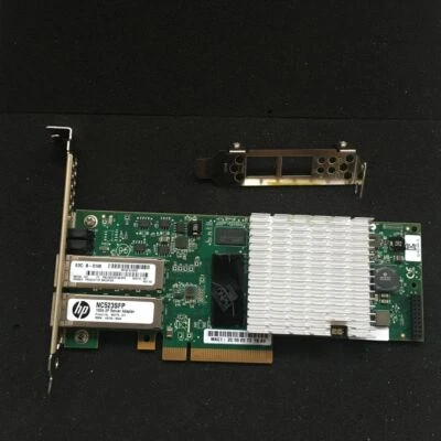 HP NC523SFP QLE3242-HP Dual Port 10Gb Ethernet 10GbE SFP+ PCI-E NIC Network - Image 1 of 3