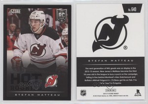2013-14 Score Hot Rookies Black Stefan Matteau #640 Rookie RC