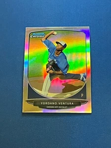 2013 Bowman Chrome Baseball Refractor Top Prospect Parallel of Yordano Ventura!! - Picture 1 of 1