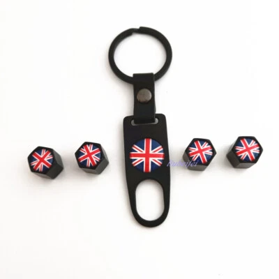 Tapa de válvula de aire de neumático cubierta de vástago de rueda de coche bandera roja UNION JACK para MINI COUNTRYMAN Foto 1 de 4