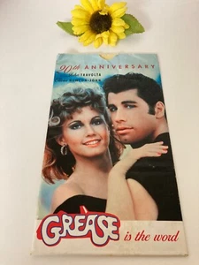 Grease 20th Anniversary Promo Movie Theatre Popcorn Bag Olivia Newton Travolta - Picture 1 of 12