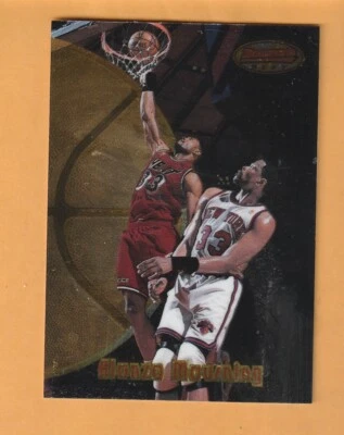 Alonzo Mourning Miami Heat 1997-98 Bowman's Best #39 Salón de la fama Georgetown Hoyas Foto 1 de 2