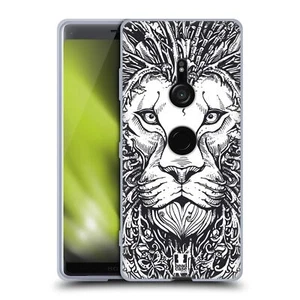 HEAD CASE DESIGNS DOODLE ANIMAL FACES SOFT GEL CASE FOR SONY PHONES 1 - Picture 1 of 10
